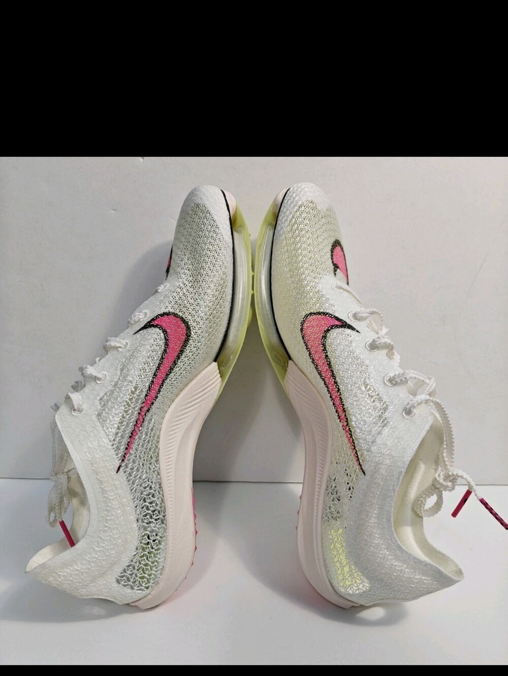 Nike Size 9 Men Air Zoom Victory Track Spikes Sail Pink Cleat Shoes CD4385-101 - Picture 7 of 10